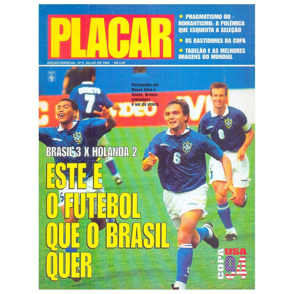 revista placar copa do mundo 1994 n 5 brasil 3 x 2 holanda