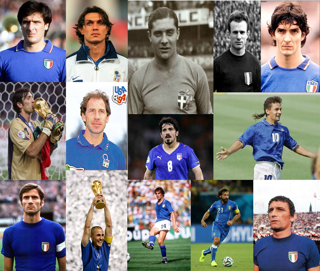 Os 6 melhores jogadores italianos de futebol de todos os tempos -  Calciopédia