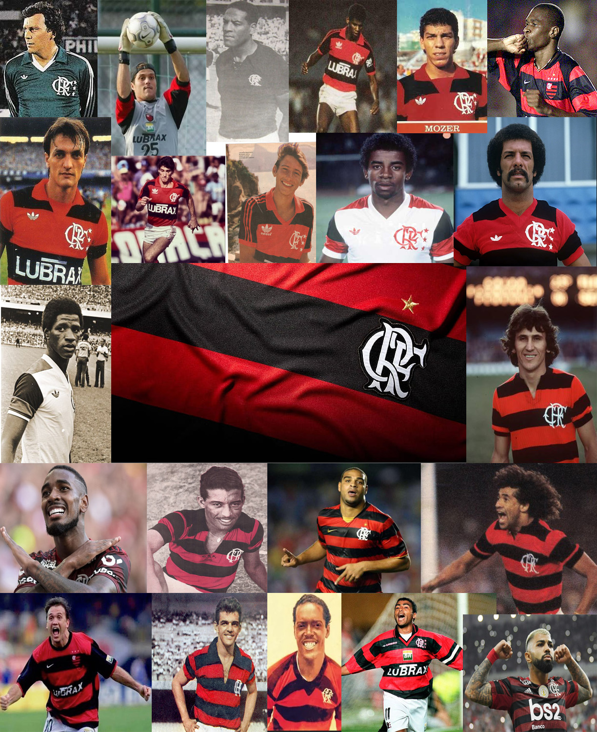 Grandes jogadores em comum na história de Flamengo e São Paulo