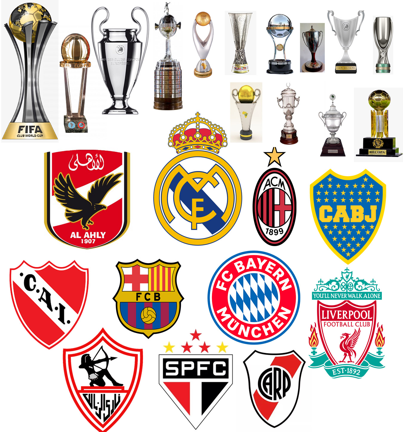 Bayern no top 10 de títulos internacionais; São Paulo é único brasileiro