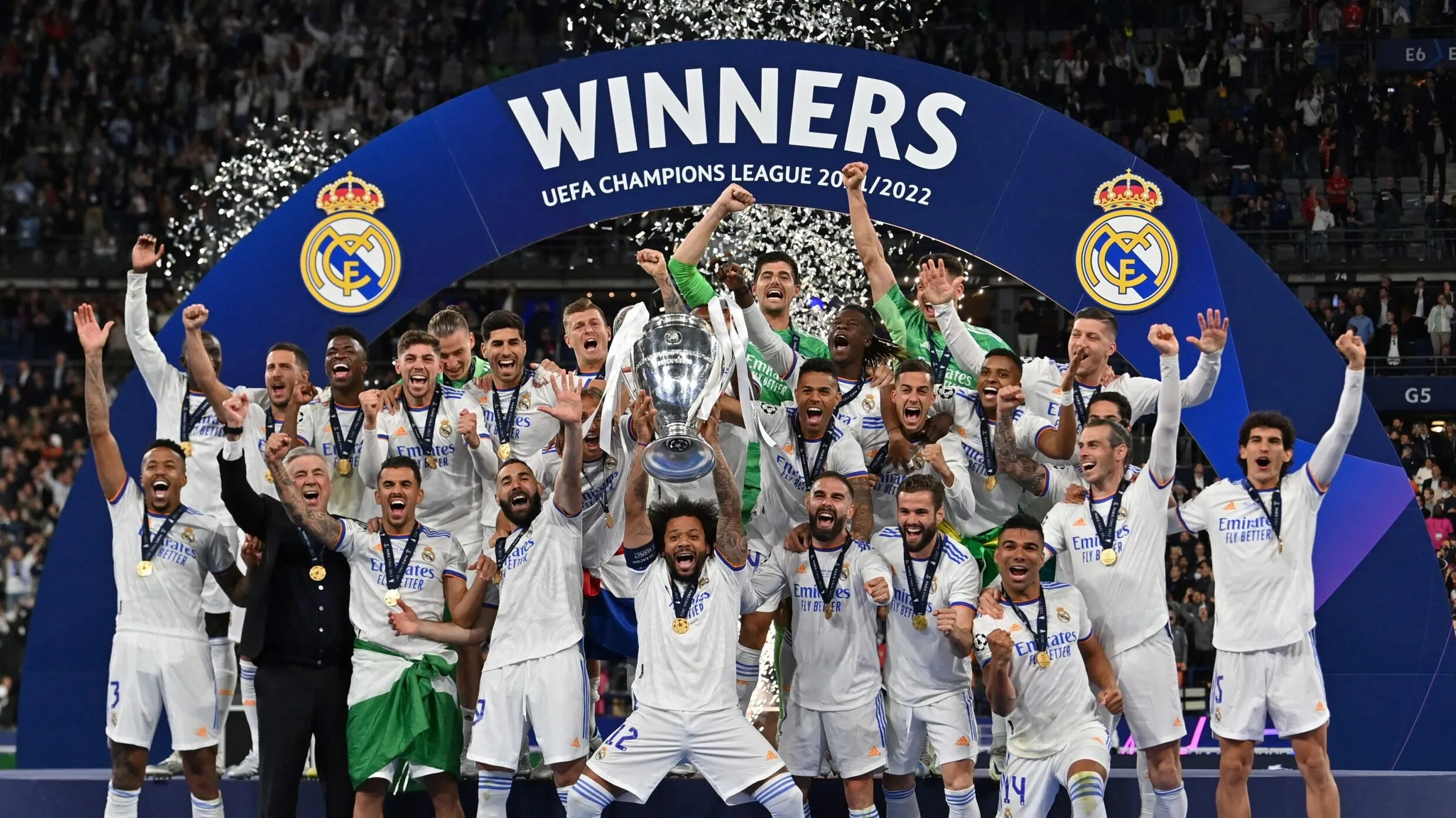 Quadro Real Madrid Escalação Final Champions League (UCL) 2021/2022