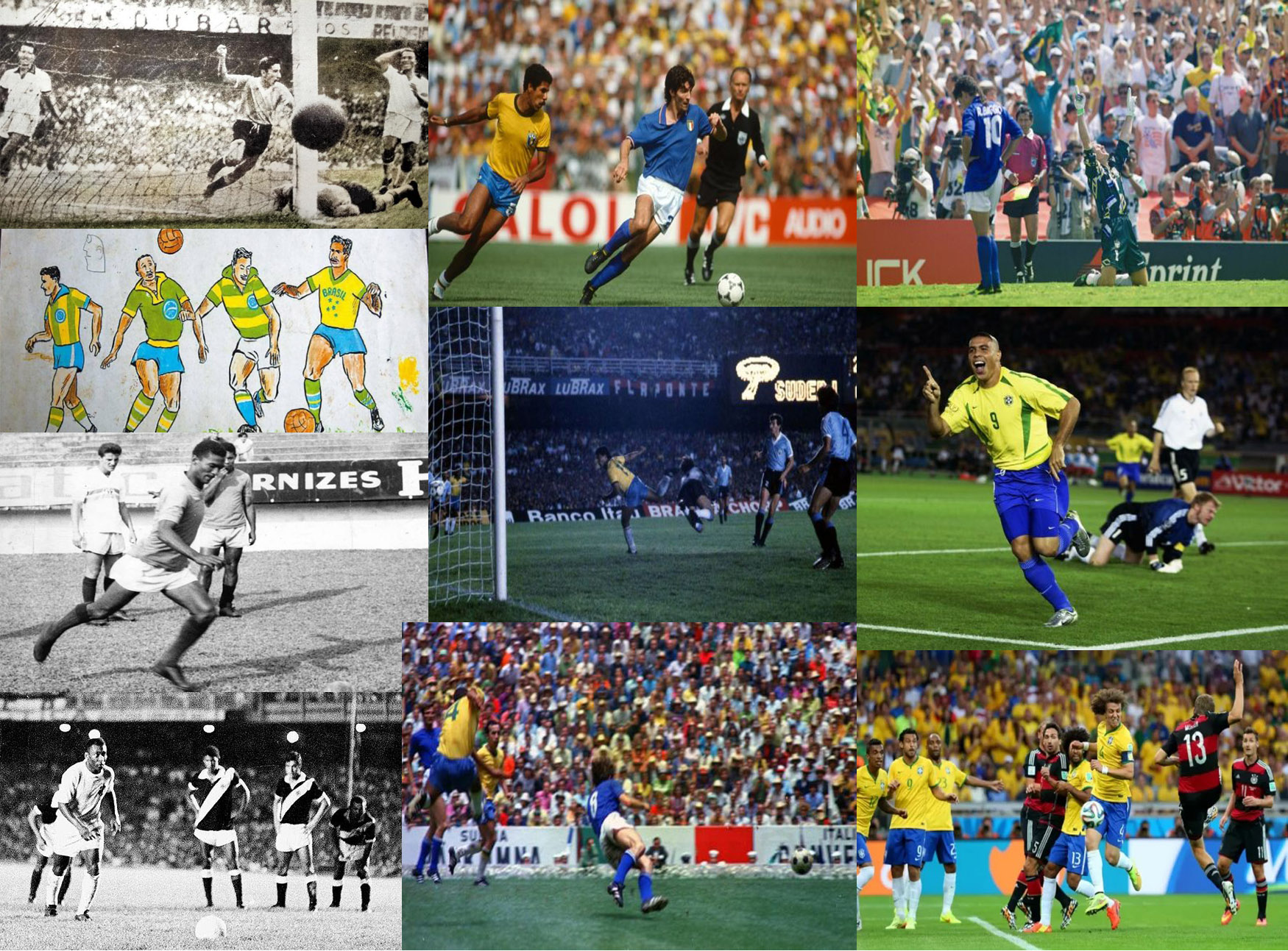 O futebol de hoje e o futebol do passado no Brasil de 1970