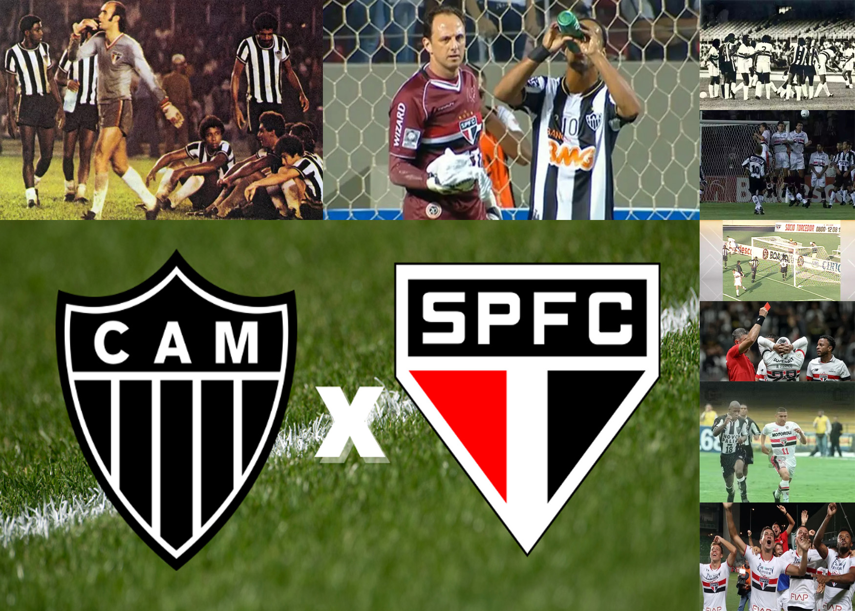 Atlético-MG x São Paulo: Grandes jogos na história Atlético-MG x São Paulo: Grandes jogos na história
