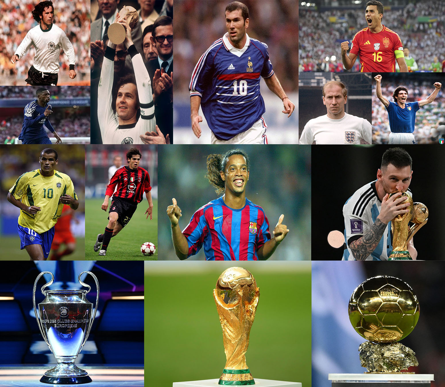 Os Seletos: os craques que venceram Copa do Mundo, Liga dos Campeões e Ballon d’Or Os Seletos: os craques que venceram Copa do Mundo, Liga dos Campeões e Ballon d’Or