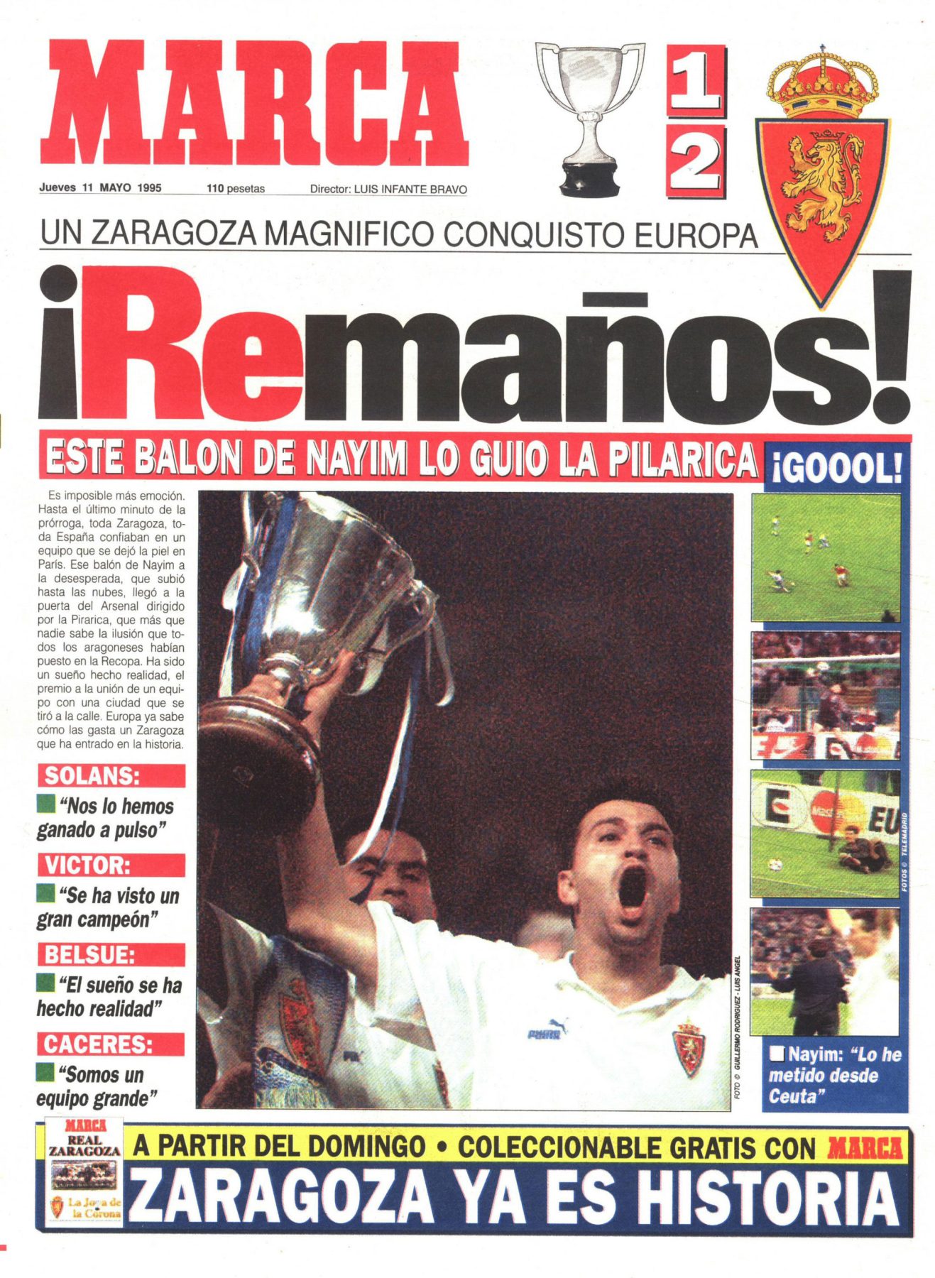 Esquadrão Imortal - Real Zaragoza 1993-1995 22 zaragoza marca recopa