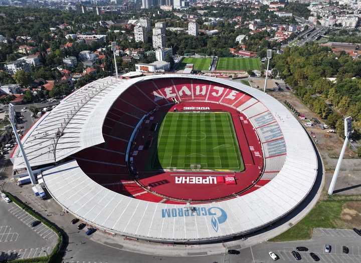 Estádio Estrela Vermelha - Marakana Sérvio 15 Rajko Mitic stadium
