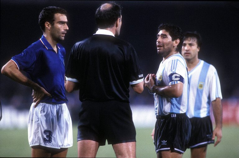 Seleções Imortais - Itália 1990-1994 15 bergomi maradona imago 90