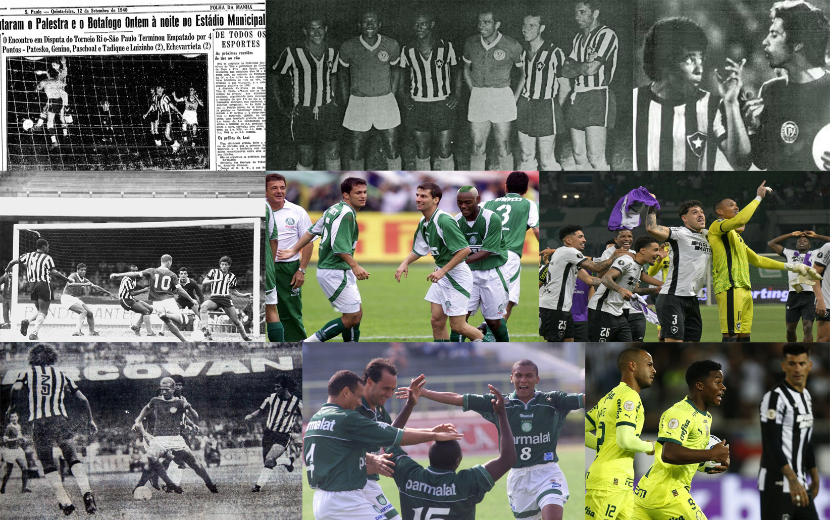 Botafogo x Palmeiras: grandes jogos na história Botafogo x Palmeiras: grandes jogos na história