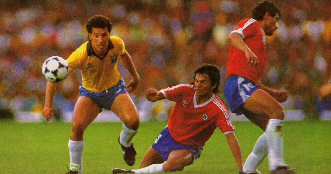 Brasil Chile Maracana 1989 Fogueteira Mamute Esportes