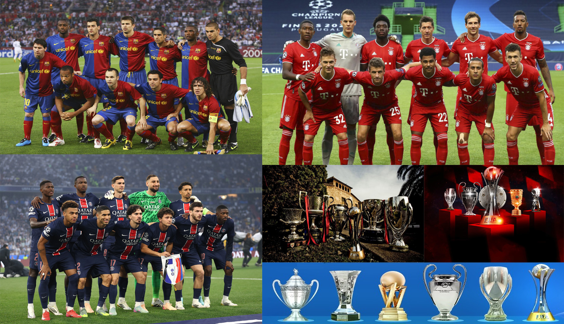 Clubes vencedores do Sêxtuplo Clubes vencedores do Sêxtuplo