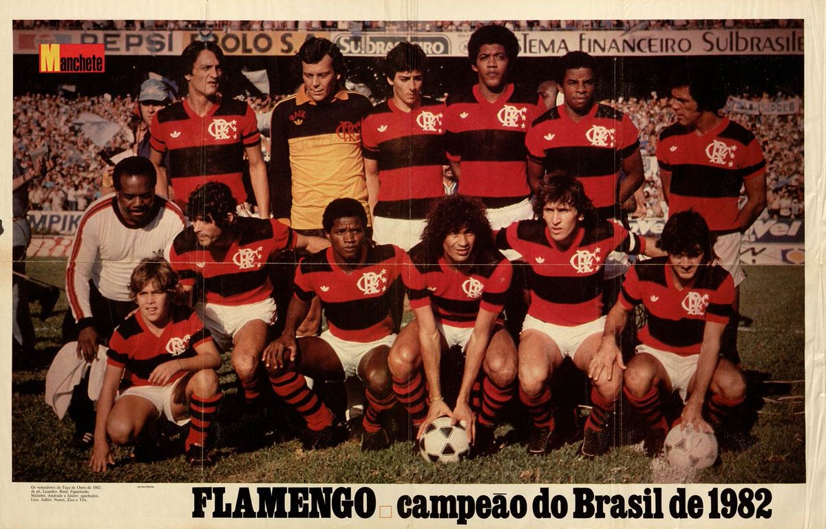 Flamengo campeão brasileiro de 1982.