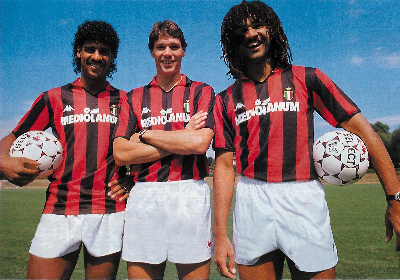 Rijkaard van Basten Gullit Milan AC 1988 89