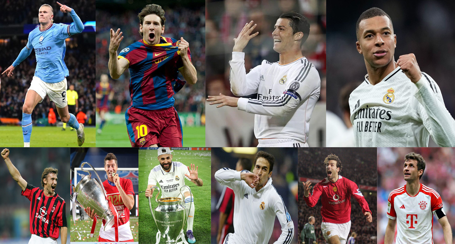 10 maiores artilheiros da liga dos campeoes da uefa