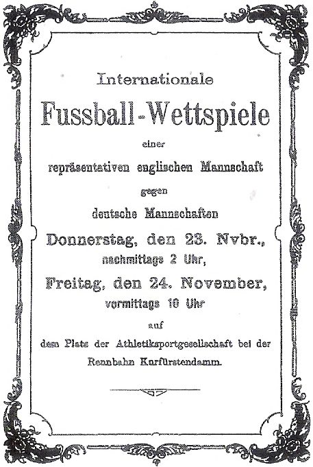 Anzeige Fussball Wettspiele 1899