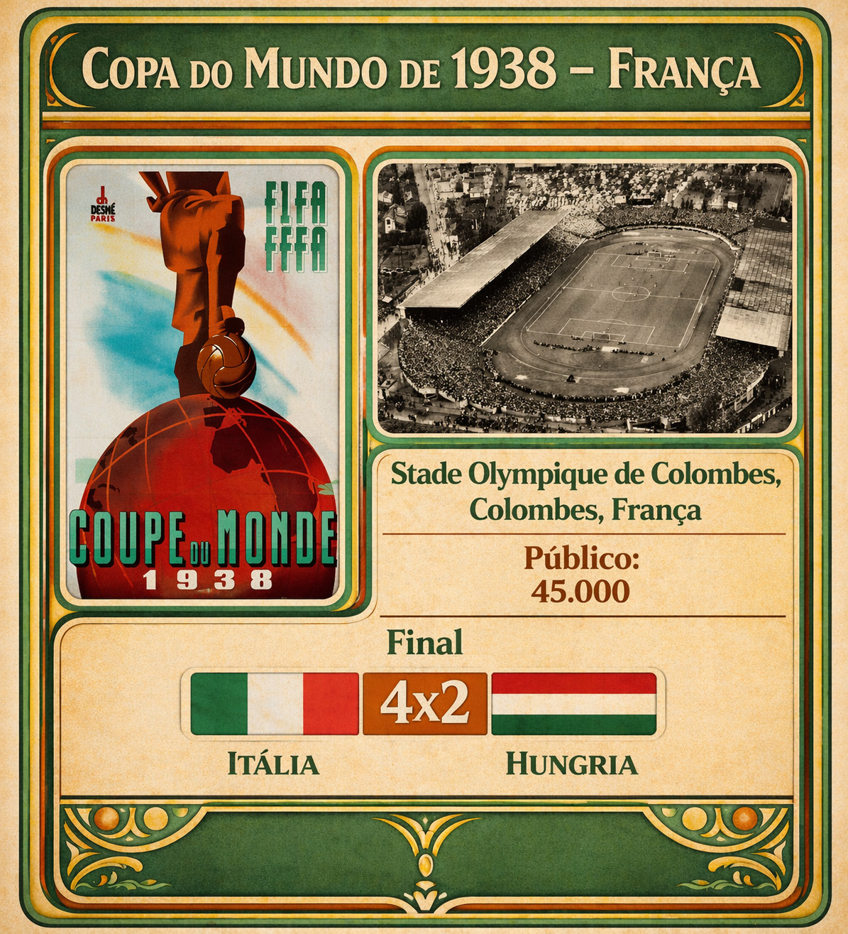Copa 1938 Stade Olympique Colombes
