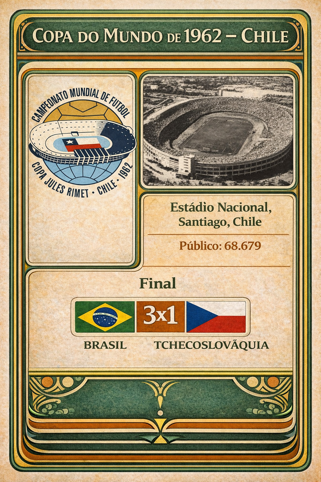 Copa 1962 Estadio Nacional
