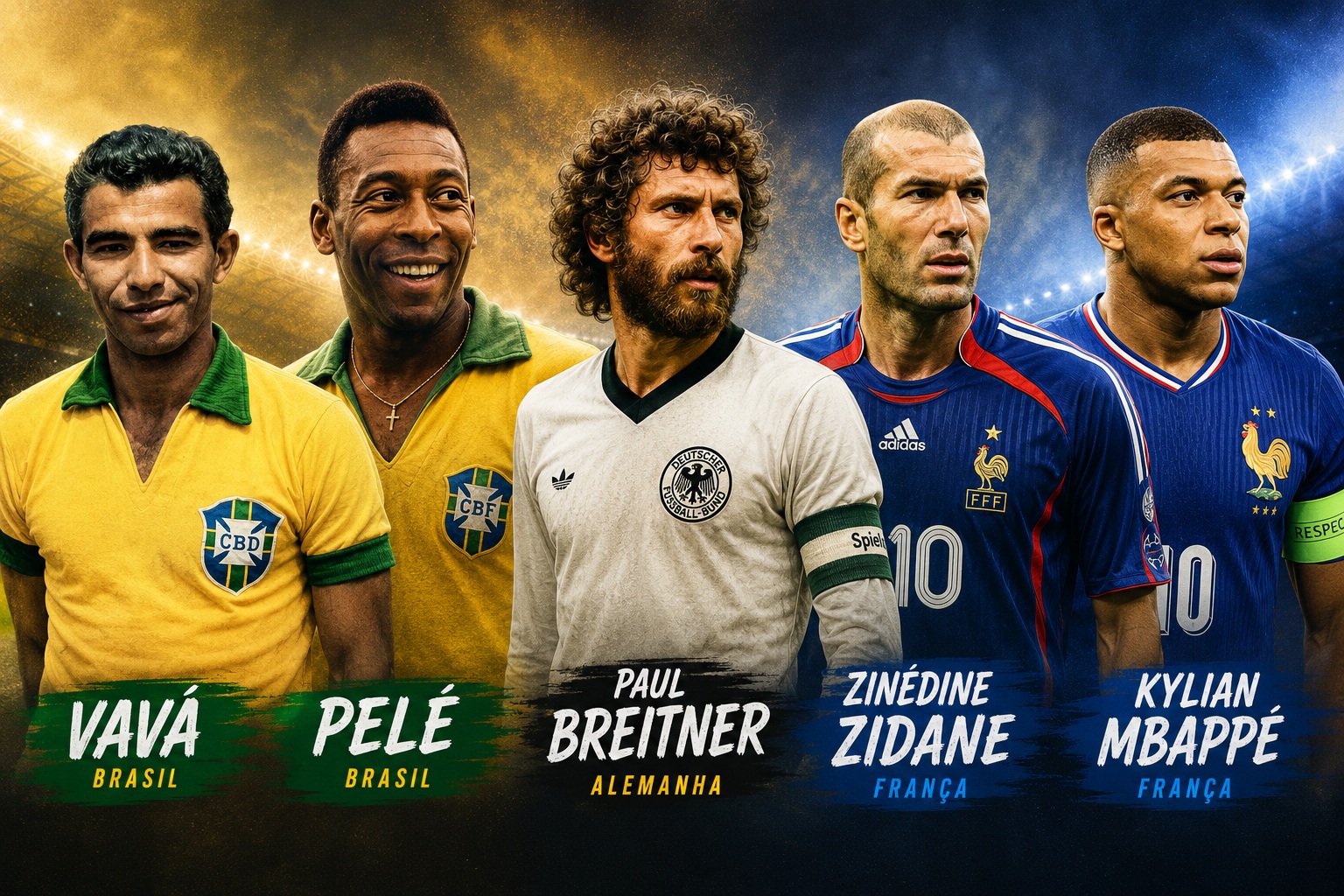 jogadores que fizeram gols em duas finais de Copas