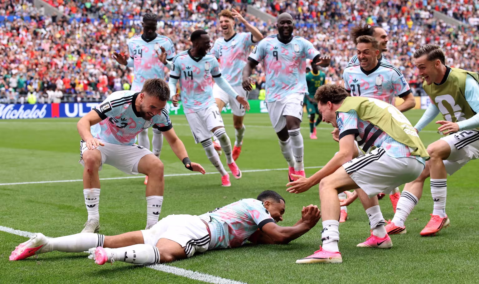 Youri-Tielemans-of-Belgium-celebrates tielemans belgica senegal 2026