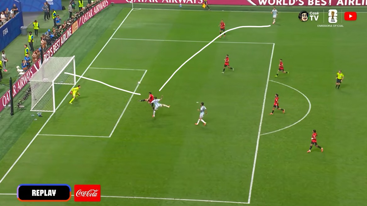 gol enzo argentina egito