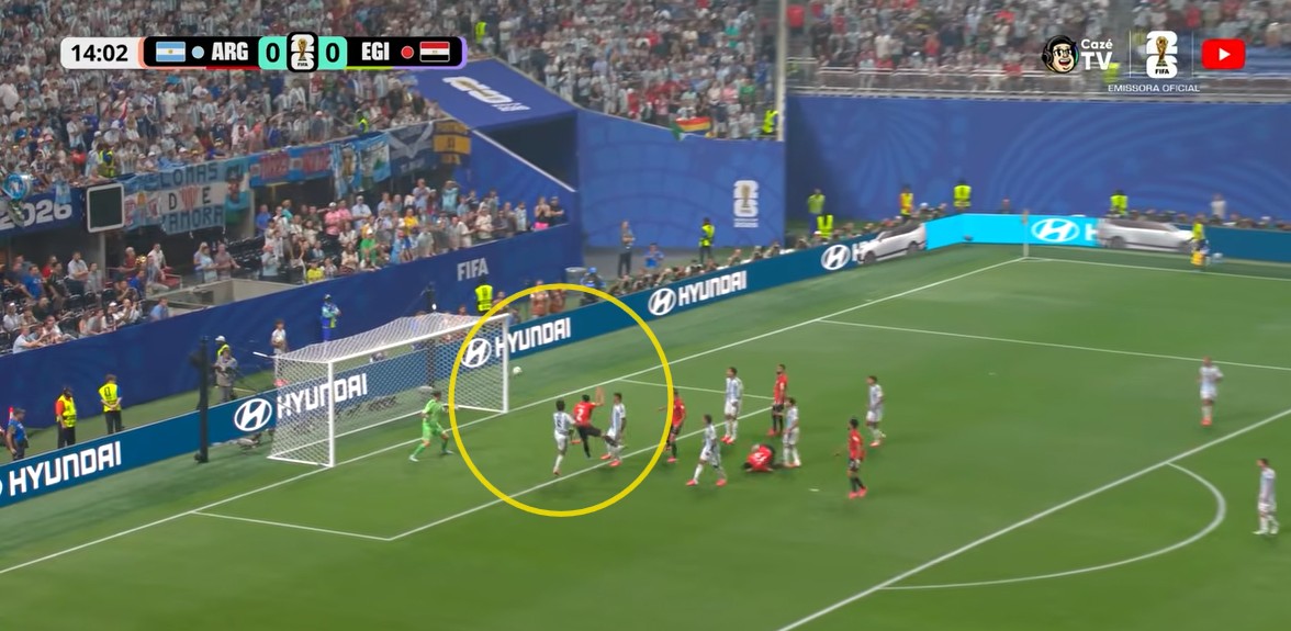 Argentina 3x2 Egito 2026