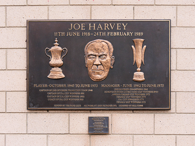 Joe Harvey Memorial St James Park